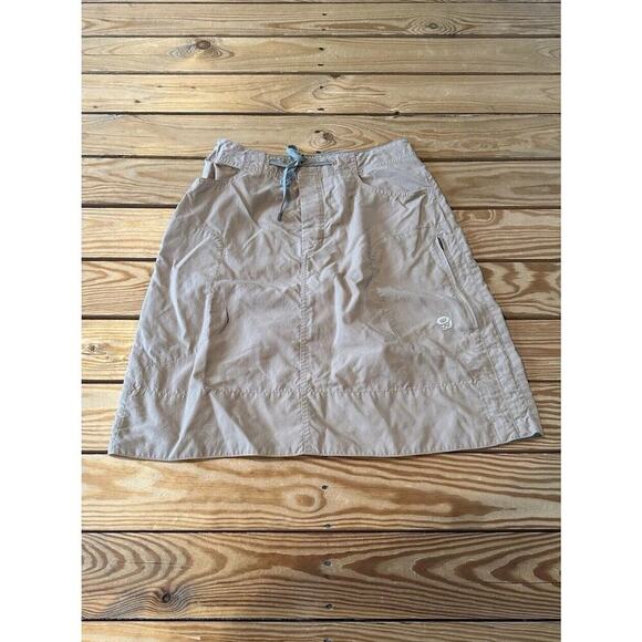 Mountain Hardwear Drawstring Skirt Size 2 Women’s Beige - Picture 1 of 5